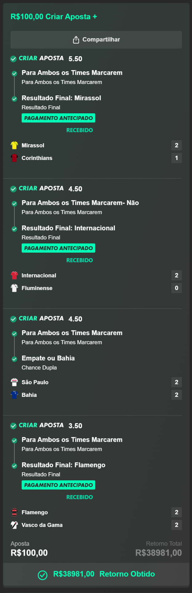 Bilhete vencedor 3